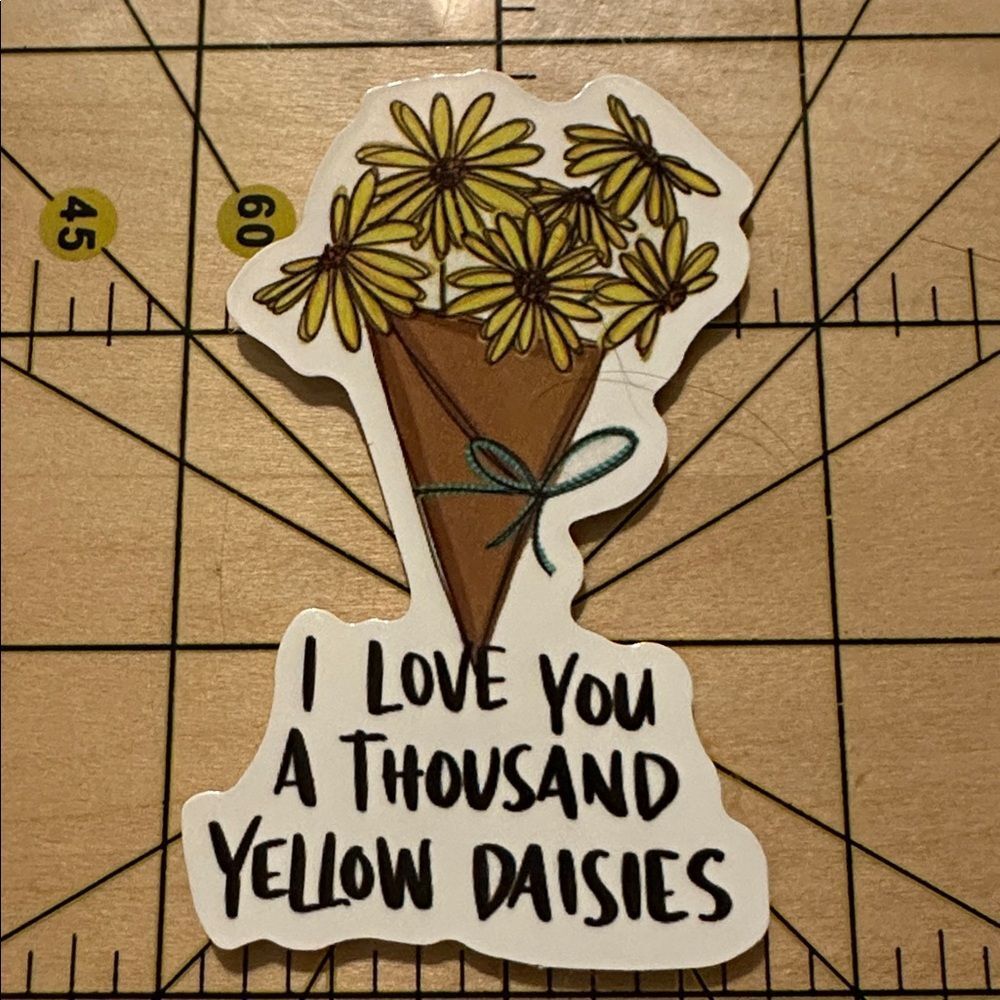 NEW Flower Daisy Aesthetic Waterproof Vinyl Sticker
